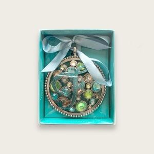 Christmas Holiday Ornament Round Shaped